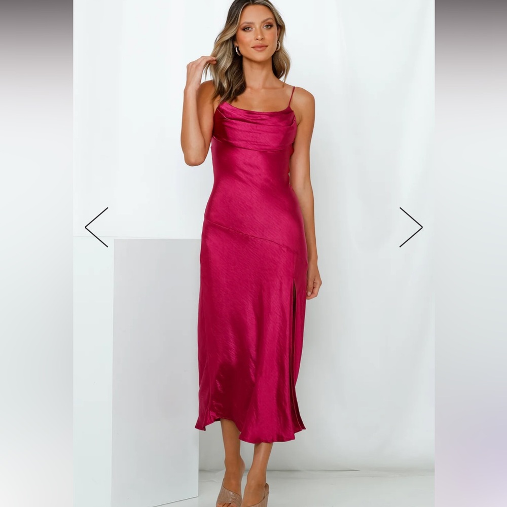 NWT Fuchsia Midi Dress